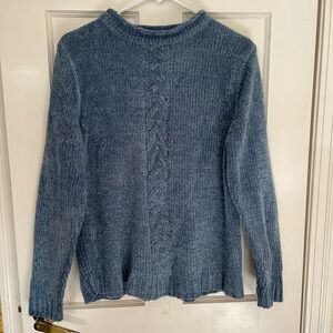 Blue Chenille Women's Sweater